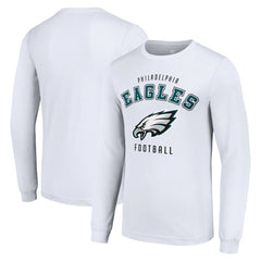 Philadelphia Eagles Starter Long Sleeve T-Shirt - White T-shirts