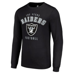 Las Vegas Raiders Starter Long Sleeve T-Shirt - Black T-shirts