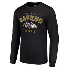 Baltimore Ravens Starter Long Sleeve T-Shirt - Black T-shirts