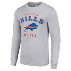 Buffalo Bills Starter Long Sleeve T-Shirt - Heather Gray T-shirts