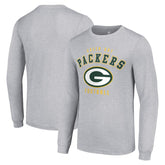 Green Bay Packers Starter Long Sleeve T-Shirt - Heather Gray T-shirts