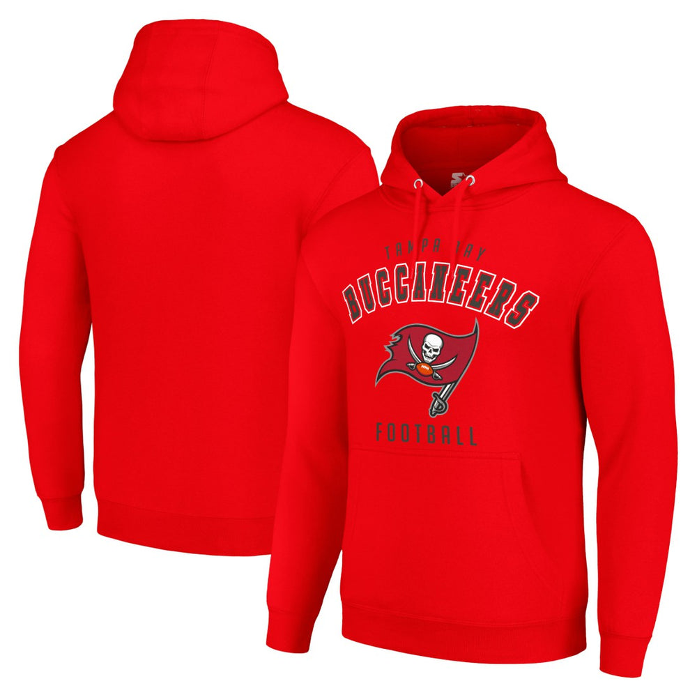Tampa Bay Buccaneers Starter Unisex Logo Pullover Hoodie - Red Hoodies