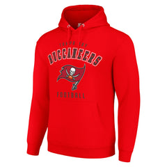 Tampa Bay Buccaneers Starter Unisex Logo Pullover Hoodie - Red Hoodies