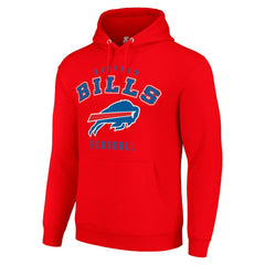 Buffalo Bills Starter Unisex Logo Pullover Hoodie - Red Hoodies