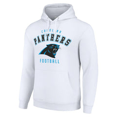 Carolina Panthers Starter Unisex Logo Pullover Hoodie - White Hoodies