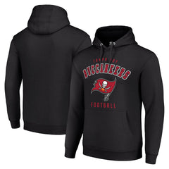 Tampa Bay Buccaneers Starter Unisex Logo Pullover Hoodie - Black Hoodies