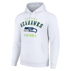 Seattle Seahawks Starter Unisex Logo Pullover Hoodie - White Hoodies
