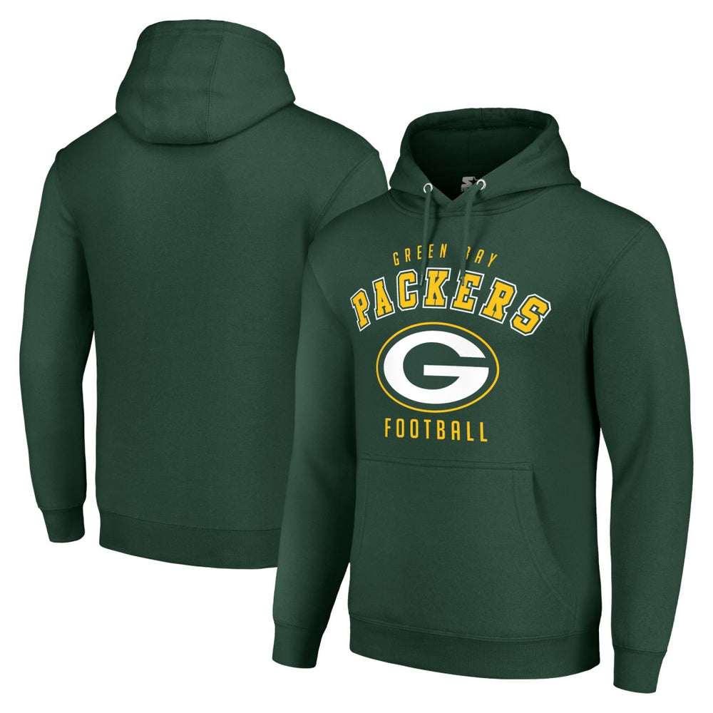 Green Bay Packers Starter Unisex Logo Pullover Hoodie - Green Hoodies