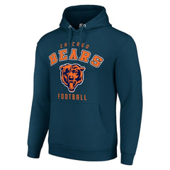 Chicago Bears Starter Unisex Logo Pullover Hoodie - Navy Hoodies