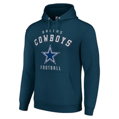 Dallas Cowboys Starter Unisex Logo Pullover Hoodie - Navy Hoodies