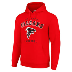 Atlanta Falcons Starter Unisex Logo Pullover Hoodie - Red Hoodies
