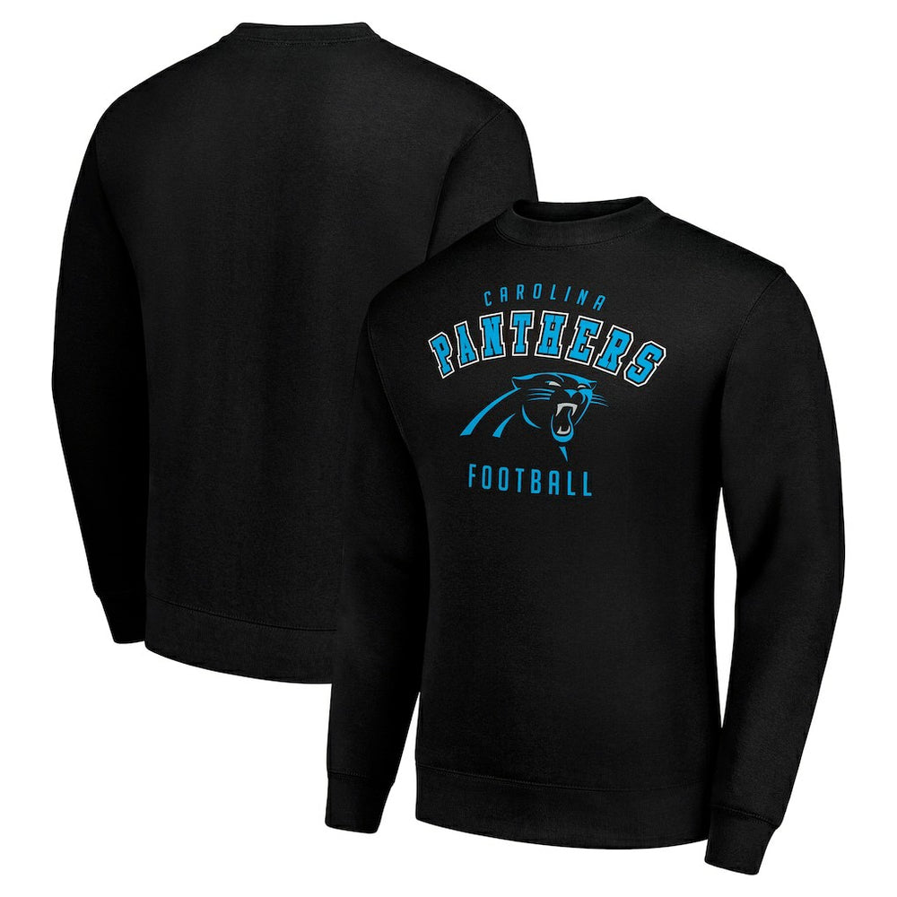 Carolina Panthers Starter Team Logo Pullover Sweatshirt - Black Pullover