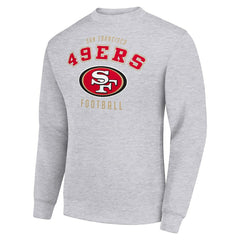 San Francisco 49ers Starter Team Logo Pullover Sweatshirt - Heather Gray Pullover