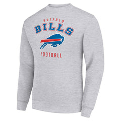 Buffalo Bills Starter Team Logo Pullover Sweatshirt - Heather Gray Pullover