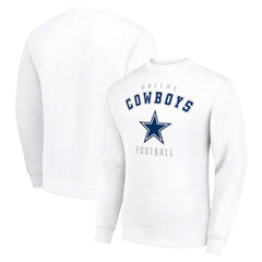 Dallas Cowboys Starter Team Logo Pullover Sweatshirt - White Pullover