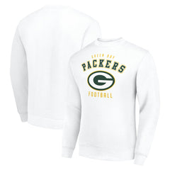 Green Bay Packers Starter Team Logo Pullover Sweatshirt - White Pullover