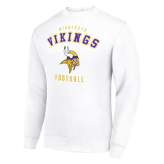 Minnesota Vikings Starter Team Logo Pullover Sweatshirt - White Pullover