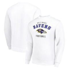 Baltimore Ravens Starter Team Logo Pullover Sweatshirt - White Pullover