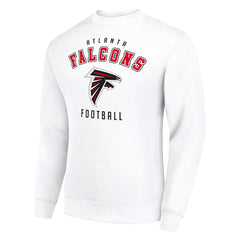 Atlanta Falcons Starter Team Logo Pullover Sweatshirt - White Pullover