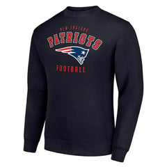 New England Patriots Starter Team Logo Pullover Sweatshirt - Navy Pullover
