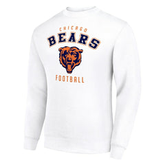 Chicago Bears Starter Team Logo Pullover Sweatshirt - White Pullover