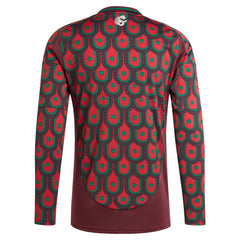 Mexico National Team 2024 Home Replica Long Sleeve Jersey Burgundy - Adidas outlet