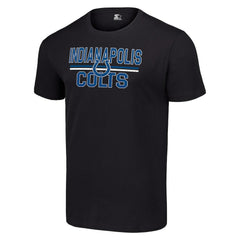 Indianapolis Colts Starter Team Mesh Print Graphic T-Shirt - Black T-shirts
