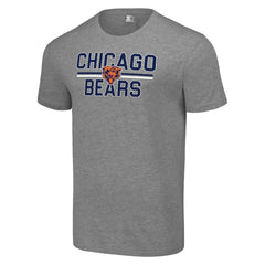 Chicago Bears Starter Team Mesh Print Graphic T-Shirt - Heather Gray T-shirts