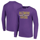 Baltimore Ravens Starter Team Mesh Print Graphic Long Sleeve T-Shirt - Purple T-shirts