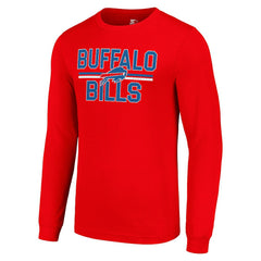 Buffalo Bills Starter Team Mesh Print Graphic Long Sleeve T-Shirt - Red T-shirts