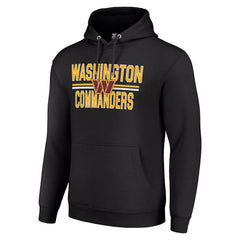 Washington Commanders Starter Unisex Team Mesh Print Graphic Tri-Blend Pullover Hoodie - Black Hoodies