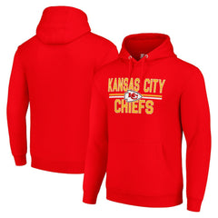 Kansas City Chiefs Starter Unisex Team Mesh Print Graphic Tri-Blend Pullover Hoodie - Red Hoodies