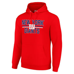 New York Giants Starter Unisex Team Mesh Print Graphic Tri-Blend Pullover Hoodie - Red Hoodies