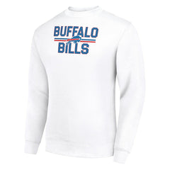 Buffalo Bills Starter Team Mesh Print Graphic Pullover Sweatshirt - White Pullover