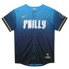 Zack Wheeler Philadelphia Phillies Nike Preschool 2024 City Connect Limited Player Jersey - Blue Jerseys