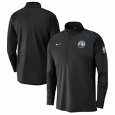Minnesota Timberwolves 2024/25 City Edition Authentic Coaches Performance Half-Zip Top Black - Nike