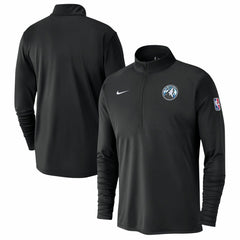 Minnesota Timberwolves 2024/25 City Edition Authentic Coaches Performance Half-Zip Top Black - Nike