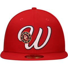 Washington Nationals New Era Duo Logo 2.0 59FIFTY Fitted Hat - Red Hats