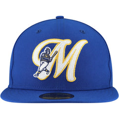 Milwaukee Brewers New Era Duo Logo 2.0 59FIFTY Fitted Hat - Royal Hats
