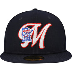 Minnesota Twins New Era Duo Logo 2.0 59FIFTY Fitted Hat - Navy Hats