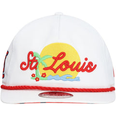 St. Louis Cardinals New Era Paradise Golfer Adjustable Hat - White Hats