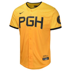 Pittsburgh Pirates Nike Youth City Connect Limited Jersey - Gold Jerseys