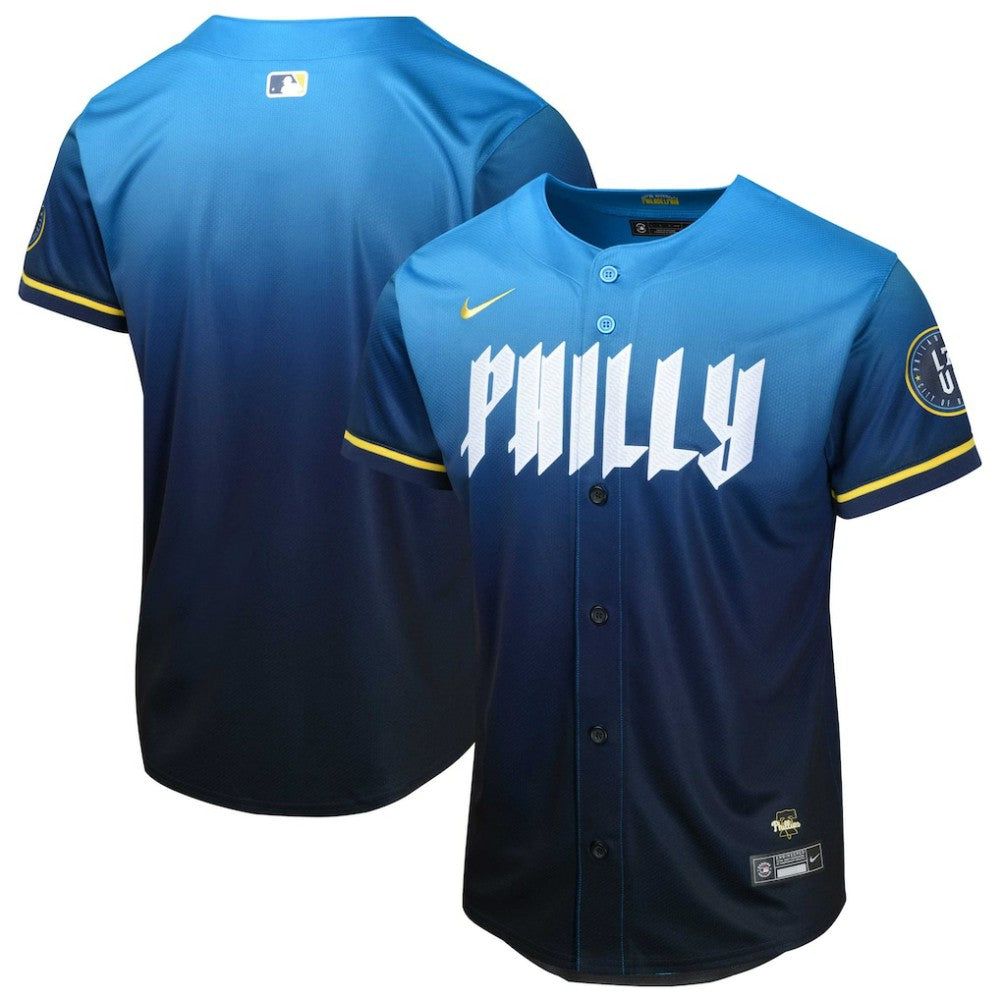 Philadelphia Phillies Nike Youth 2024 City Connect Limited Jersey - Blue Jerseys