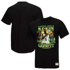 Kevin Garnett Boston Celtics Collage T-Shirt Black - Mitchell & Ness