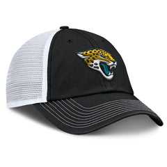Jacksonville Jaguars Trucker Adjustable Hat - Black/White Hats