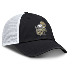 New Orleans Saints Basic Vintage Trucker Adjustable Hat - Black Hats