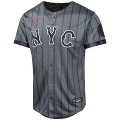 Francisco Alvarez New York Mets Nike Youth 2024 City Connect Limited Player Jersey - Graphite Jerseys