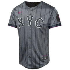 Brandon Nimmo New York Mets Nike Youth 2024 City Connect Limited Player Jersey - Graphite Jerseys