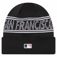 San Francisco Giants New Era Authentic Collection Cuffed Knit Hat - Black Hats