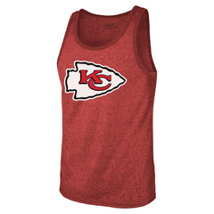 Patrick Mahomes Kansas City Chiefs Majestic Threads Tri-Blend Player Name & Number Tank Top - Red Tops